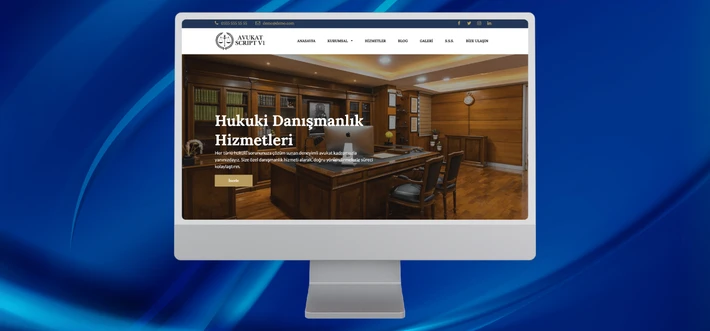 Avukat & Hukuk Bürosu Web Sitesi Scripti | v1